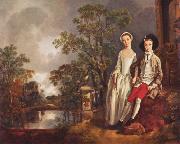 Thomas Gainsborough Heneage Lloyd and His Sister oil painting reproduction